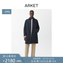 ARKET mens two-in-one long windbreaker quilted jacket 2021 Winter new 1014371001
