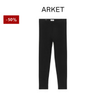 ARKET girl cotton tight fit pants elastic beating underpants black 2022 spring new product 0942823004