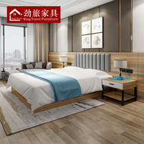 Hotel bed customization Hotel furniture Standard room full set of hotel-specific sheets Double room rental house Apartment famous accommodation