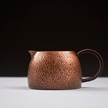 First European pure copper Road cup pure handmade copper tea sea kung fu tea set tea leakage tea tea filter male Cup