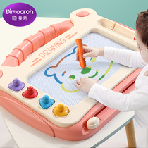 Childrens drawing board Household childrens magnetic writing board One-year-old baby toy 2 doodle 3 magnetic painting erasable artifact