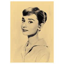 Hepburn poster 216 models in total 13 postage A3 photo paper wall painting Audrey Hepburn a2a12a70