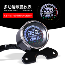 Suitable for Harley Prince motorcycle motorcycle retro instrument modification multi-function electronic odometer speed oil meter