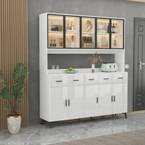 Mind-style light lavish dining side cabinet integrated by wall Wine Cabinet Restaurant Tea Water Cabinet Bowls Cabinet Kitchen High Cabinet Modern Brief Yogen Guan