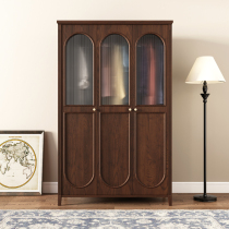 American Countryside Master Bedroom solid wood wardrobe Fas-style solid wood Open door Design Creative Nordic light lavish wardrobe Home Bedrooms