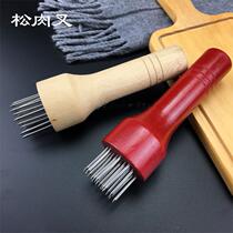 Household broken tendon tenderness needle to make pork chop tool stainless steel hammer braised pork steak hole device roasted meat insert