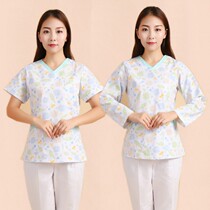Elastic medical broken color nurse suit winter and summer long and short cuffs cavity dentist Yuesao nursing split two-piece suit