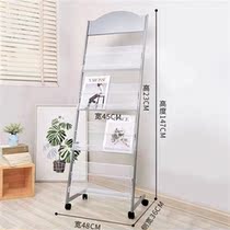 Propaganda single-page exhibition rack book corner display rack iron small bookcase magazine rack desktop storage rack
