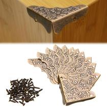 12pcs Antique Jewelry Corner Foot Wooden Case Corner Box Fra