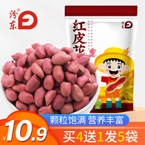  (Buy 4 get 1 free)Fendong red peanuts 500g Selected farm-produced four red peanuts fresh hulled rice kernels
