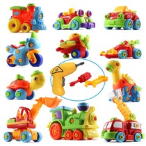 Baby detachable assembly car Childrens electric drill screw boy puzzle disassembly kindergarten toy 2-4-6 years old
