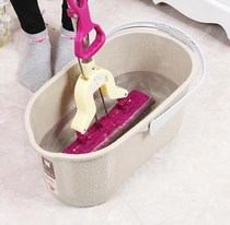 Large cleaning bucket rectangular mop single bucket squeezed water household bucket sponge rinse mop plastic bucket