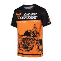 Summer new racing suit outdoor riding suit quick-drying breathable Mens motorcycle motorcycle T-shirt round neck short sleeve Knight
