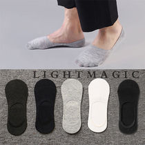 Boat socks men shallow mouth pure cotton non-slip silicone does not fall off with summer thin socks Black socks Womens invisible socks