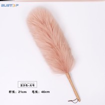 Sweeping dust chicken feather Zen car feather duster dust removal ash household high-end car long pole old retractable