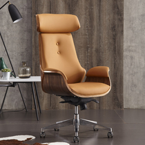 Italian luxury president boss chair high-end office chair manager computer chair can lie on lunch break chair leather chair