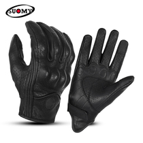  Motorcycle riding leather anti-fall gloves summer touch screen sheepskin retro motorcycle knight equipment mens four seasons breathable