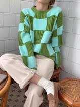 0113 (Xiang wench strictly selected) high quality Korean Joker sweater length 68 bust 140 321158#