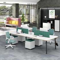 Office table and chair combination simple modern office furniture creative staff Station 24 6 people Office computer desk