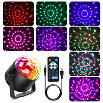 Vehicular car atmosphere light sound control LED seven color rotating magic ball light KTV Flash Home Dorm DJ Trampoline Light