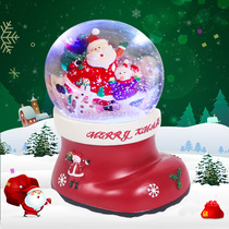 Christmas Bluetooth crystal ball luminous music box creative gift Birthday gift automatic snow spray for children and girls