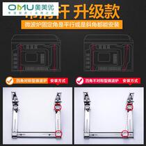304 stainless steel microwave oven shelf Wall Wall kitchen rack telescopic folding stand for oven