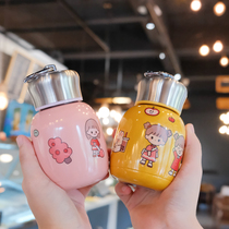 Mini thermos cup small portable 200ml ladies high-value girl cute student 304 stainless steel kettle