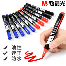 Morning light stationery big head note pen oily logistics special packing pen single head not erasable red blue black