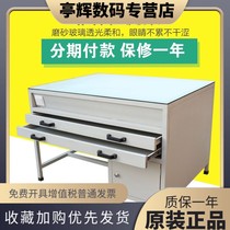 Silk Screen Printing Fillin Detection Light Table Fillin Detection Desk QC Products Inspection Light Table Web Version of the Ribbon Bench with drawer