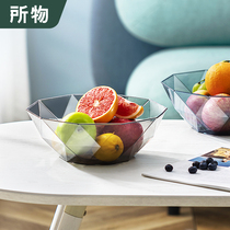 The fruit plate living room household modern box Snack Plate Basin simple creative office coffee table plastic candy plate