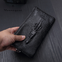 2021 new cow leather handbag male large capacity mobile phone bag male soft leather wallet bag small casual genuine leather handbag with purse