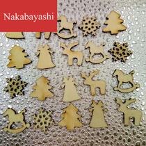 Wood wood chips A variety of Christmas decorative wood chips 100 a pack