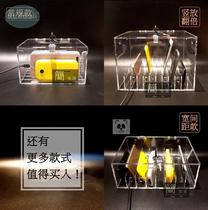 Acrylic mobile phone storage cabinet storage charging transparent with lock staff mobile phone safe deposit box storage box storage box