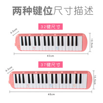 Official mouth organ 32 key 37 key students professional play wind instrument children mouth organ
