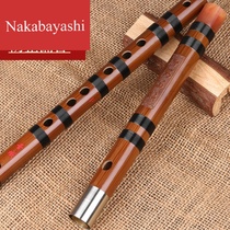 Flute bitter bamboo flute double-inserted copper F-tone flute adult childrens beginner performance special 987F tune flute