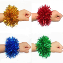 Six-one wrist flower games hand flower childrens performance dance red bracelet flower kindergarten girls dance props