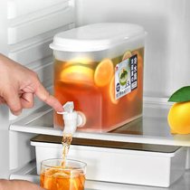 Household refrigerator cold kettle with faucet large capacity lemon fruit teapot summer cold water bucket cold bubble ice water