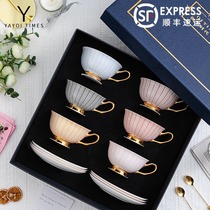 Yayoi Period Infinite Bone China Ceramic Cup Coffee Cup and Saucer Afternoon Tea Set