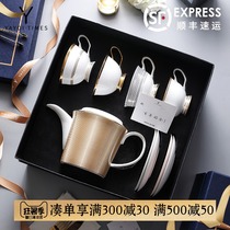Yayoi period blues City coffee cup gift box European small luxury exquisite English afternoon tea tea set