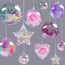 Shop Christmas New Years New Years Day decoration storefront Opening atmosphere Placement transparent Ball plastic ball ceiling hanging ball