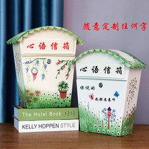 Large signal box hanging wall with lock box Newspaper box inquired creative mailbox large and secondary school mailbox