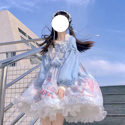 taobao agent Soft amusement park, cute long dress for princess, Lolita style, mid-length