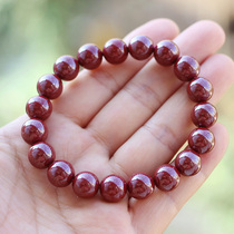 Junduo (jewelry) cinnabar bracelets for men and women high throwing couple summer plain beads single circle purple gold sand cinnabar bracelet
