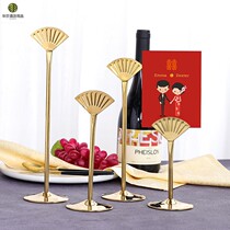 Stainless Steel Bench Sign Seats Card Holder Hotel Restaurant Wedding Table Cardholder Banquet Table Cards Card Loving Card Holder