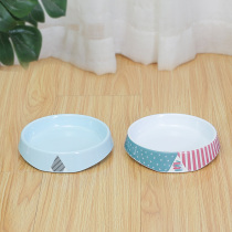 Short-footed cat bowls short-legged kitty kitty young cat water basin rice basin double bowl anti-roll and neck ceramic supplies Grand total