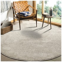 Nordic Beige Japanese bedside clothing store photo short velvet round carpet ins wind living room bedroom floor mat customization