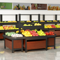 Fresh goods rack stainless steel vegetable rack Supermarket fruit shop high-grade multi-layer fruit and vegetable display rack Commercial fruit shelf