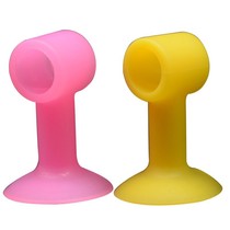 Silicone door stopper free punching anti-collision pad toilet buffer sticker plastic rubber door touch bathroom door handle door stop