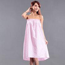  Beauty salon bath skirt Bathrobe Summer thin chest-wrapped sweat steaming suit Womens bandeau night dress pajamas customer guest clothes 