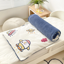 Kindergarten quilt set of three autumn and winter days children's milk velvet set of six cored baby bedding coral fleece bedding